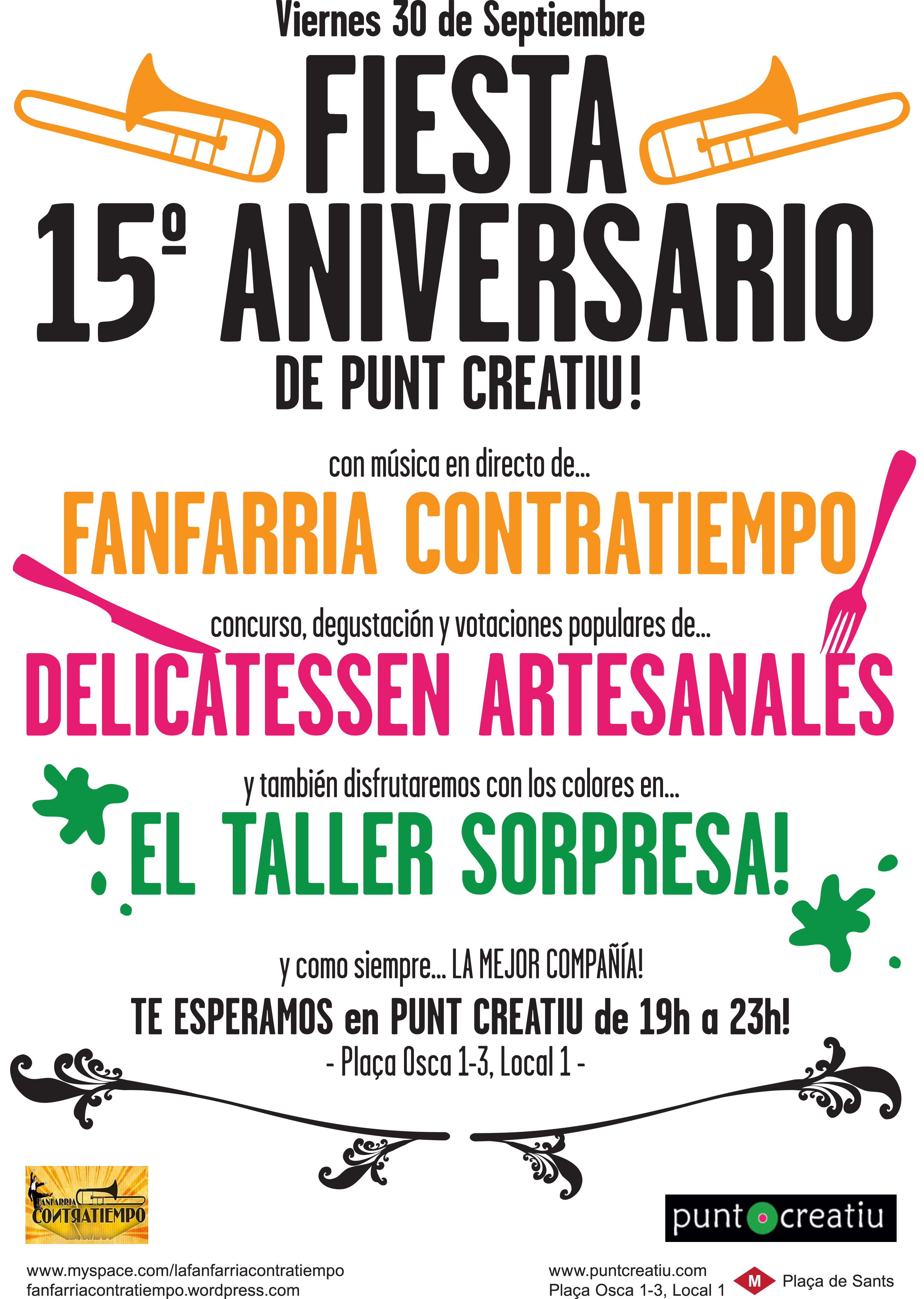 FIESTA 15 ANIVERSARI DE PUNT CREATIU